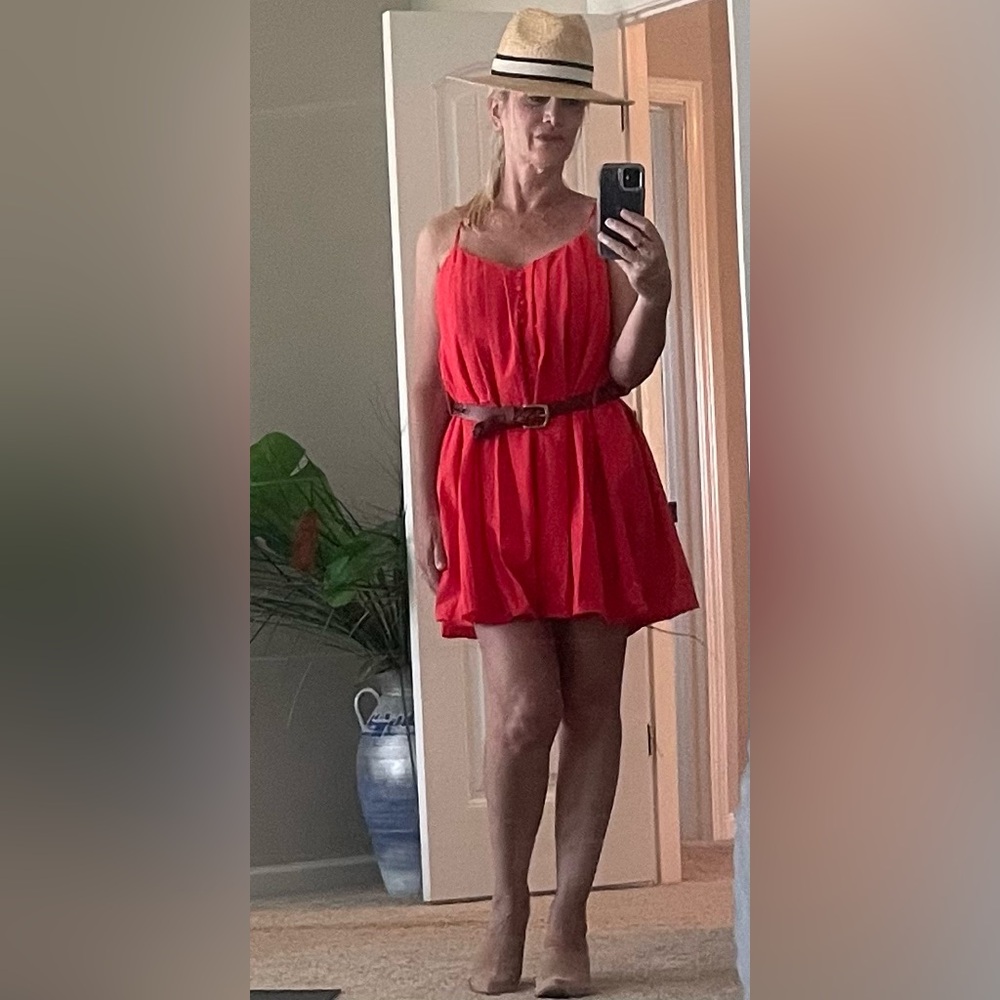 Elegant Red Summer Dress